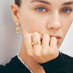 Cat Pearl Beaded Ring