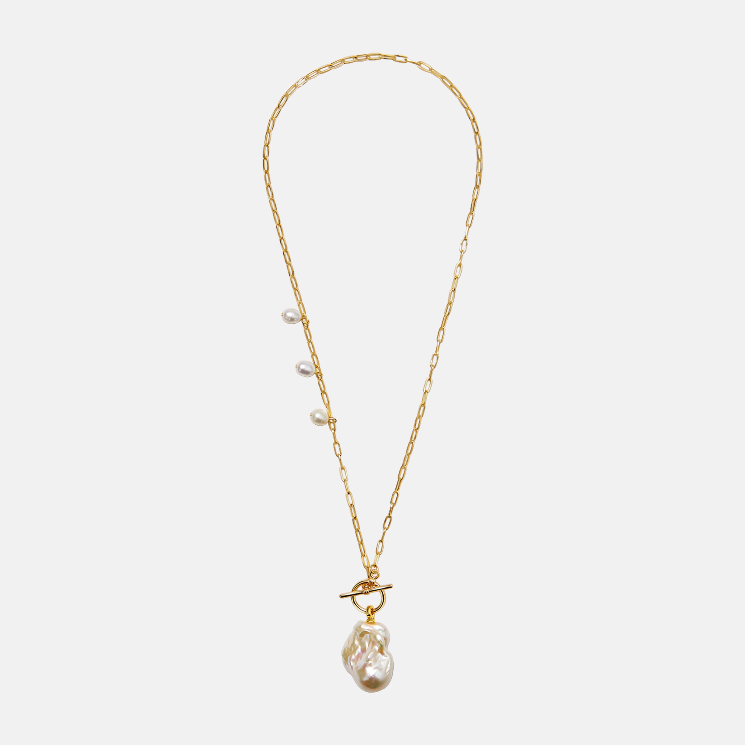 Breaking Dawn Baroque Pearl Necklace