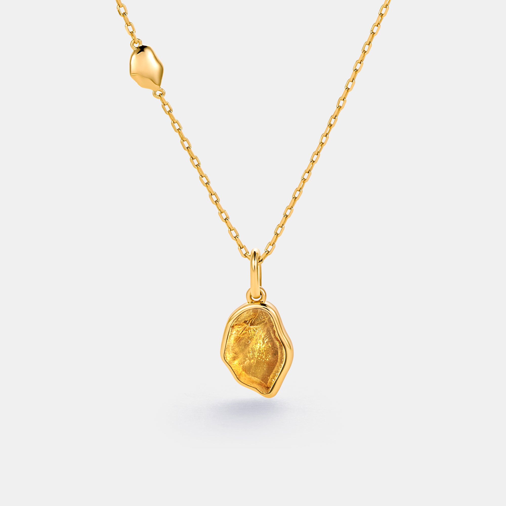 Raw Citrine Necklace