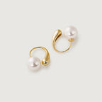Semicircle Pearl Earrings