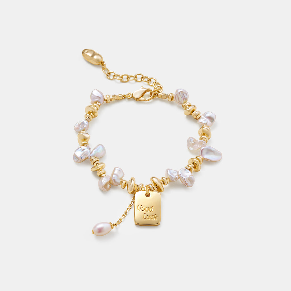 Good Luck Keshi Pearl Bracelet