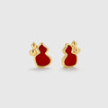 Wulu Red Agate Stud Earrings