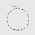 Tiger's Eye Beaded Pearl Necklace