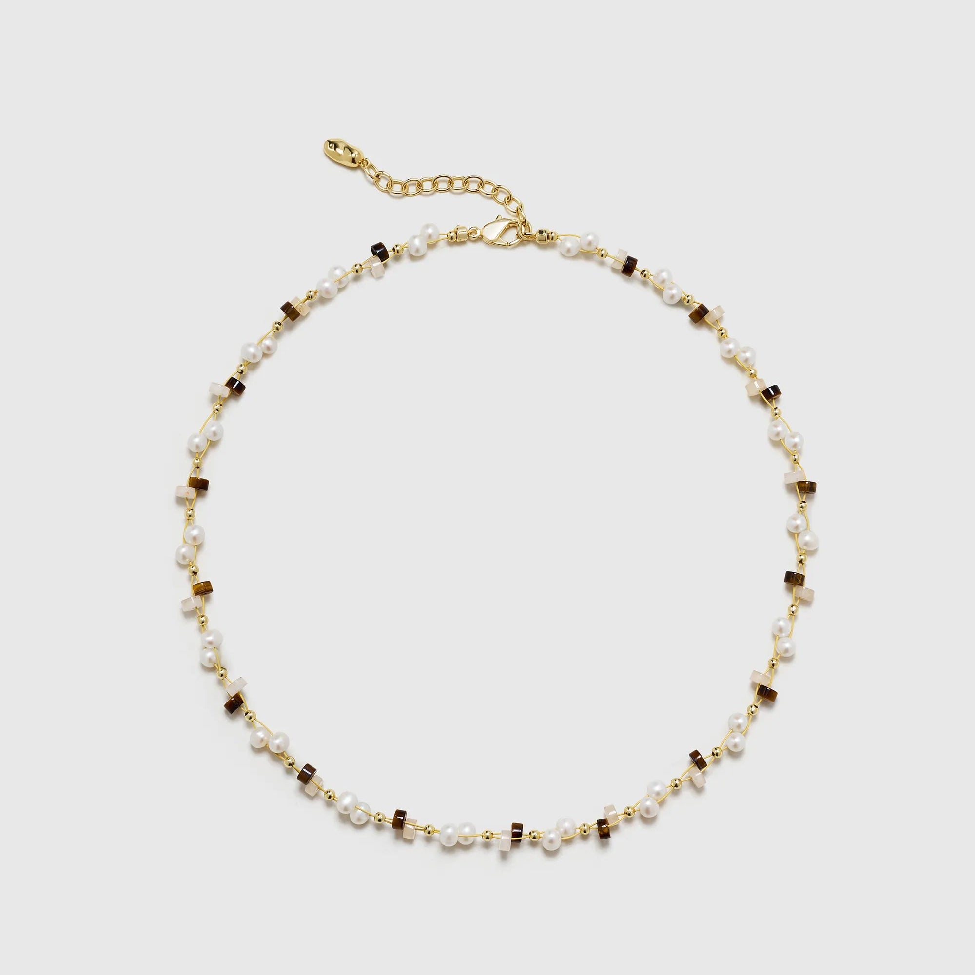 Tigerauge Perlenkette