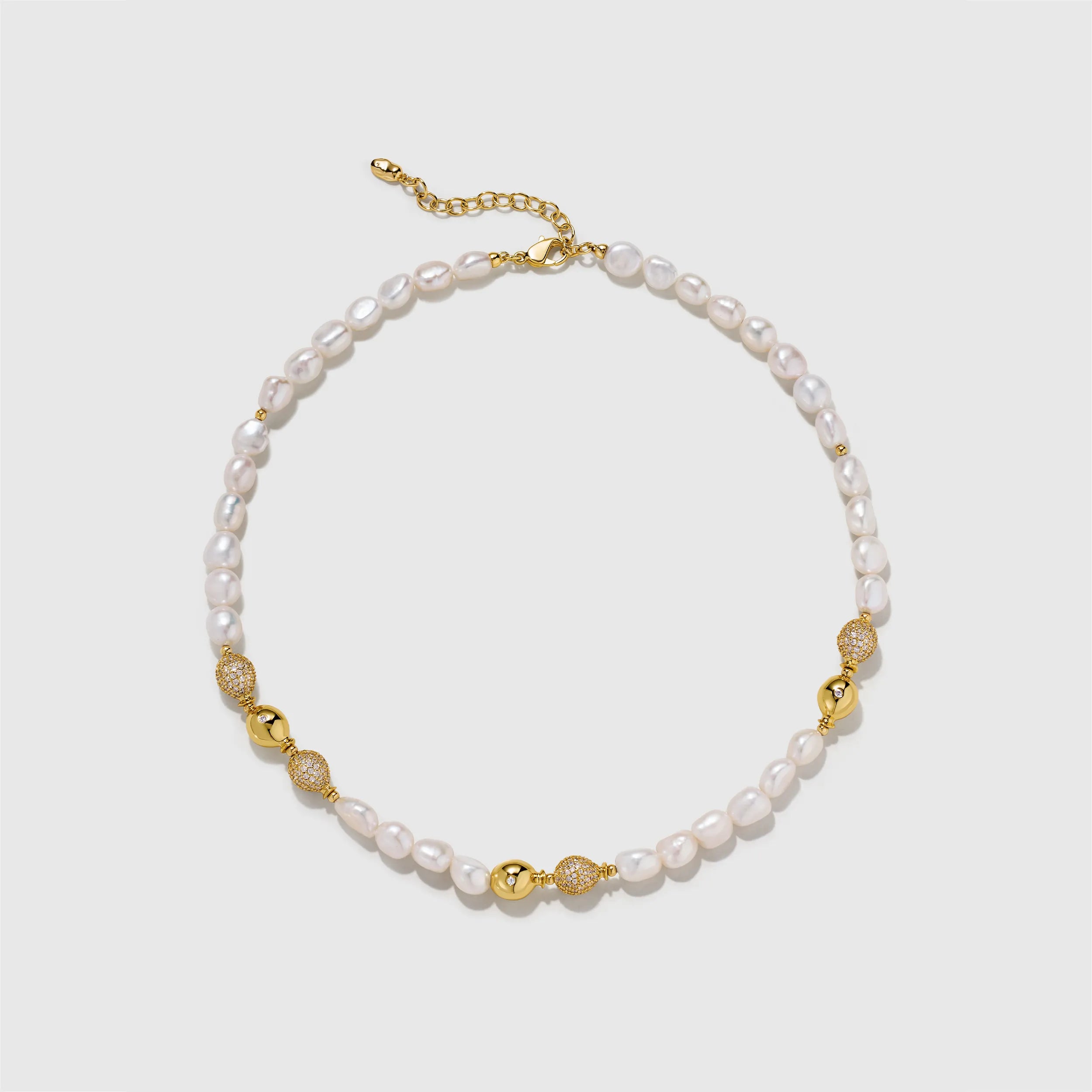 Baroque Pearl Balloon Necklace