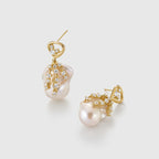 Drift Sand Baroque Pearl Earrings