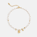 Cat Butterfly Pearl Necklace