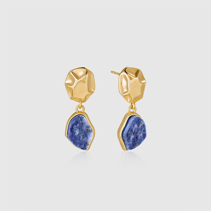 Raw Lapis Lazuli Earrings