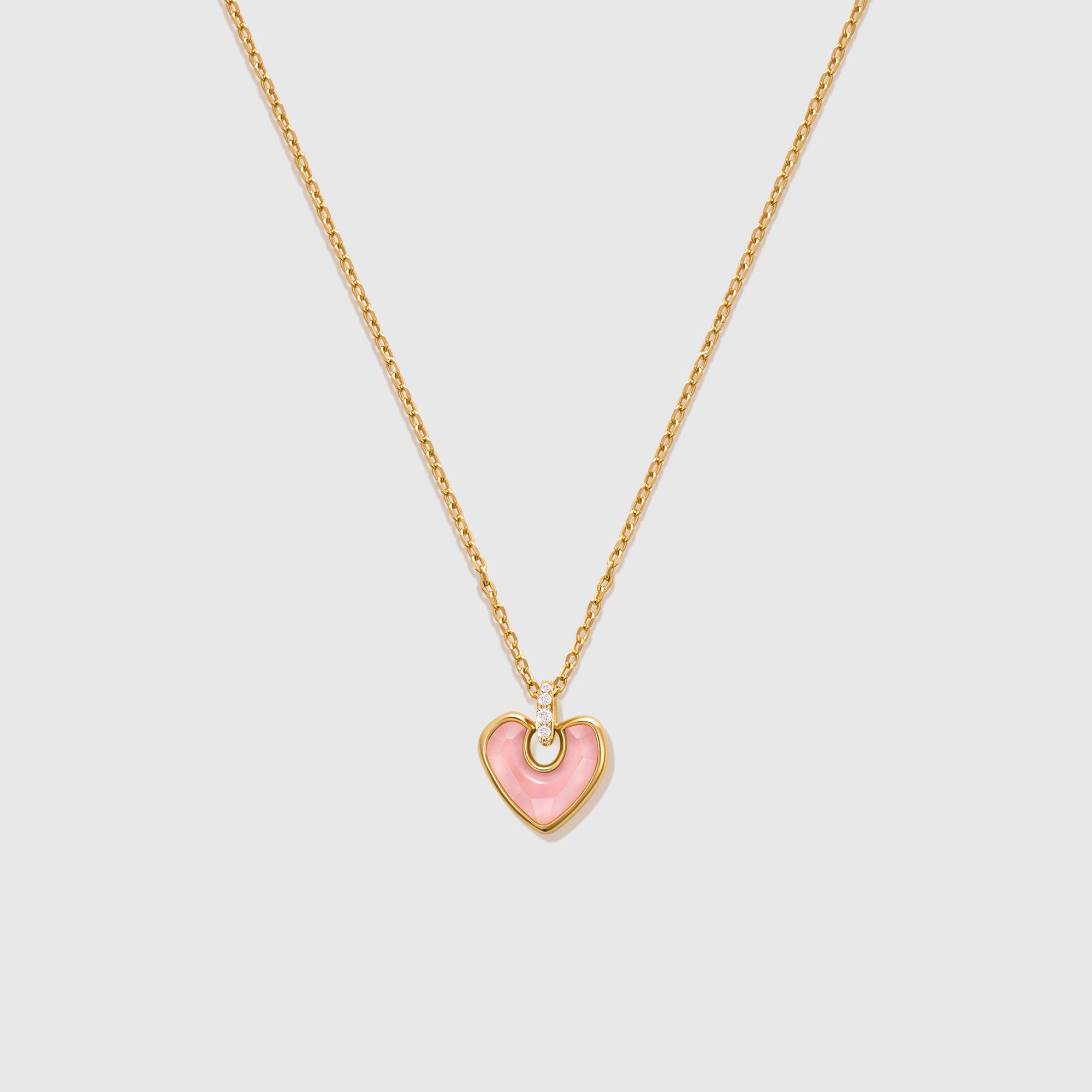 Be Love Pink Heart Necklace