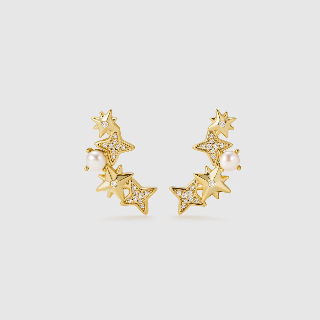 Polaris Pearl Stud Earrings
