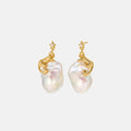 Cat Baroque Pearl Earrings
