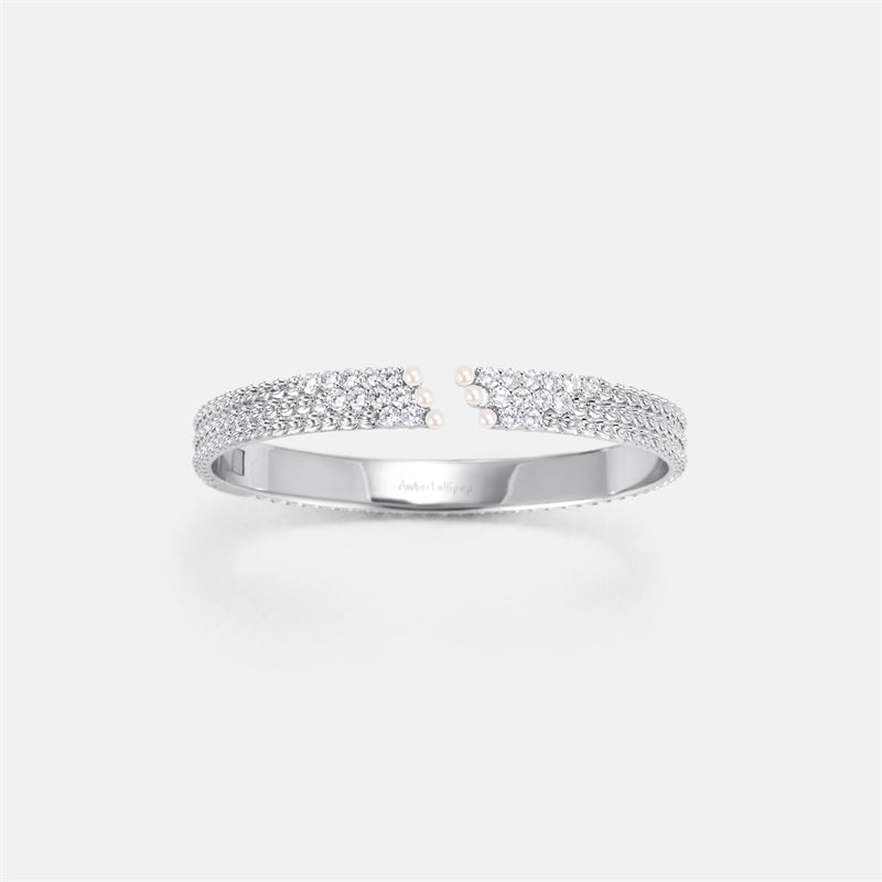 L’Essence Textured Pearl Cuff Bracelet