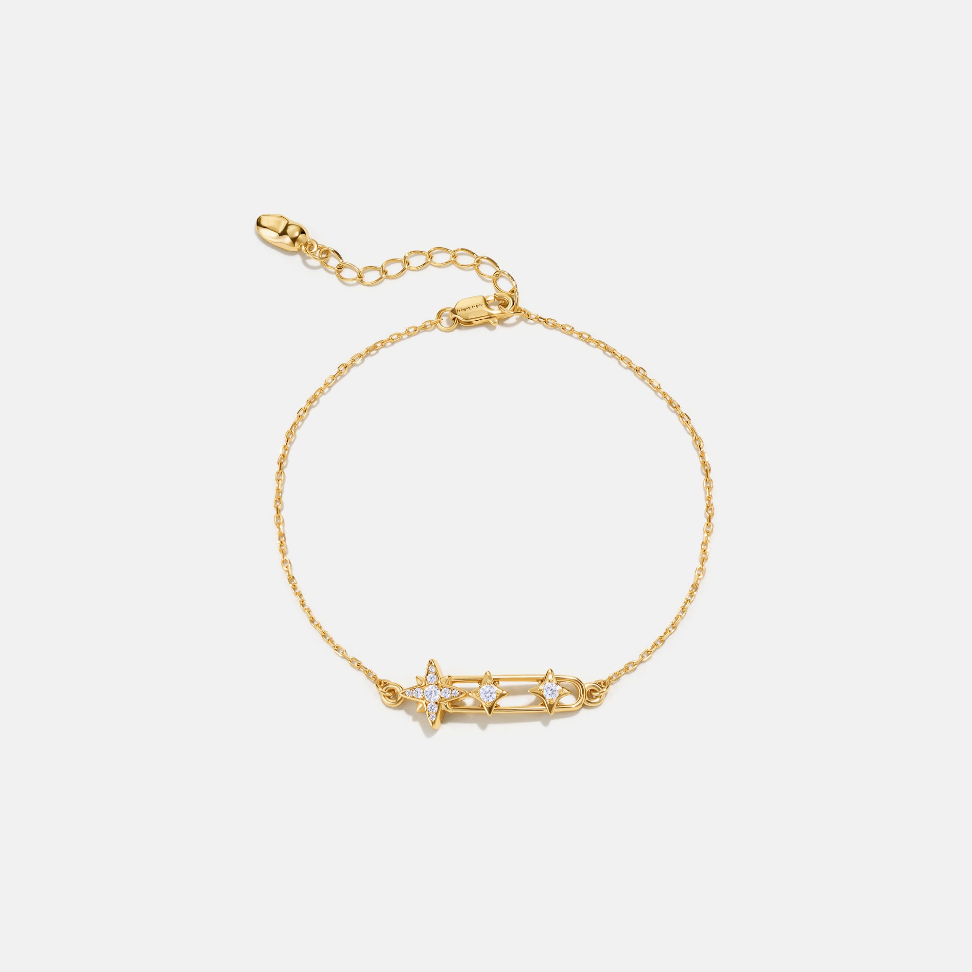 Celestial Star Paperclip Bracelet