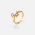 Celestial Double Star Open Ring