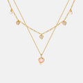 Blush Heart Layered Rose Quartz Necklace