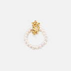 Dancing Cat Pearl Beaded Ring