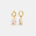 Moon Night Stars Baroque Pearl Earrings