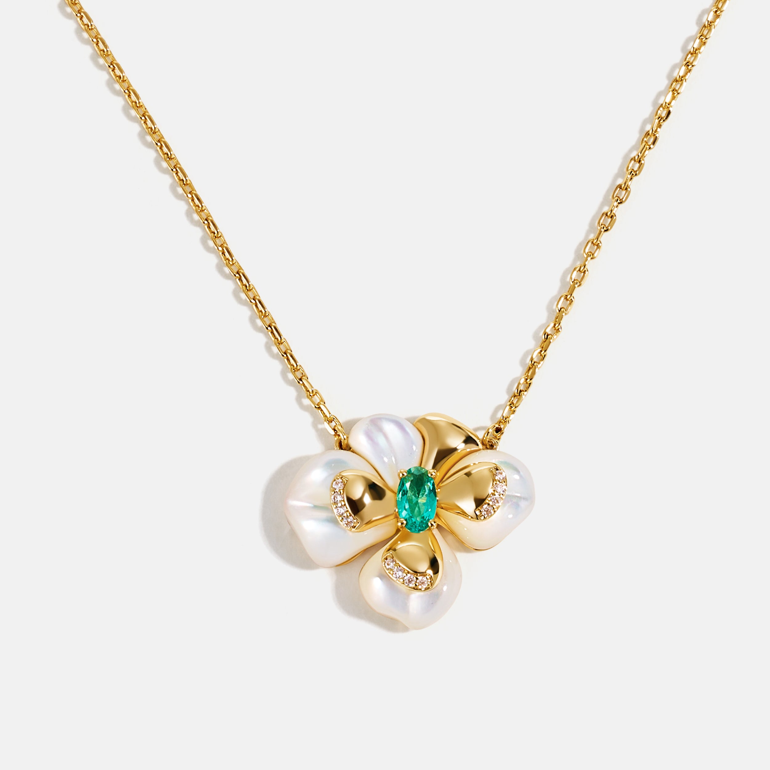 Chloris Pansy Necklace