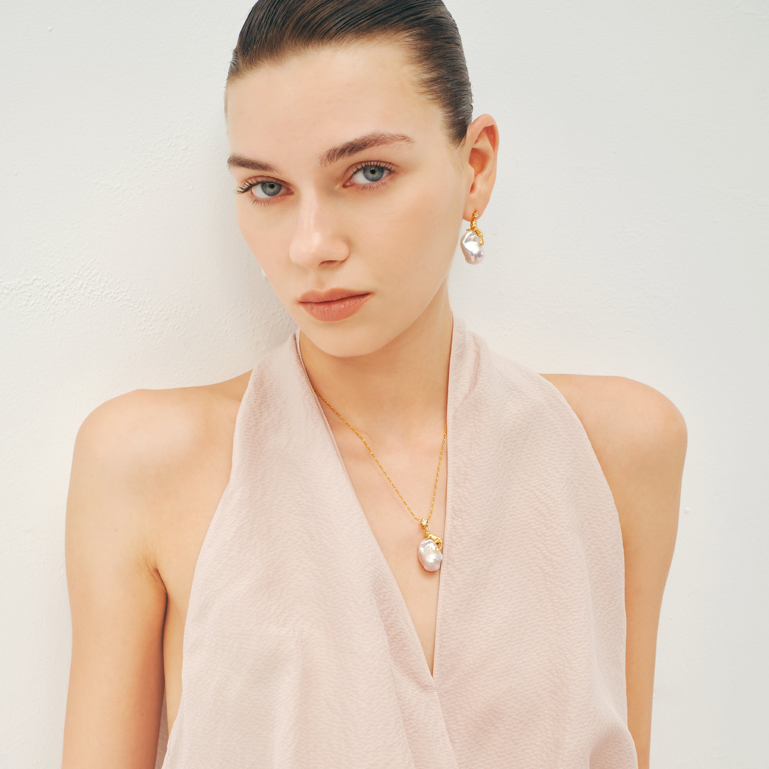 Cat Baroque Pearl Necklace
