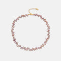 Irregular Choker Purple Pearl Necklace