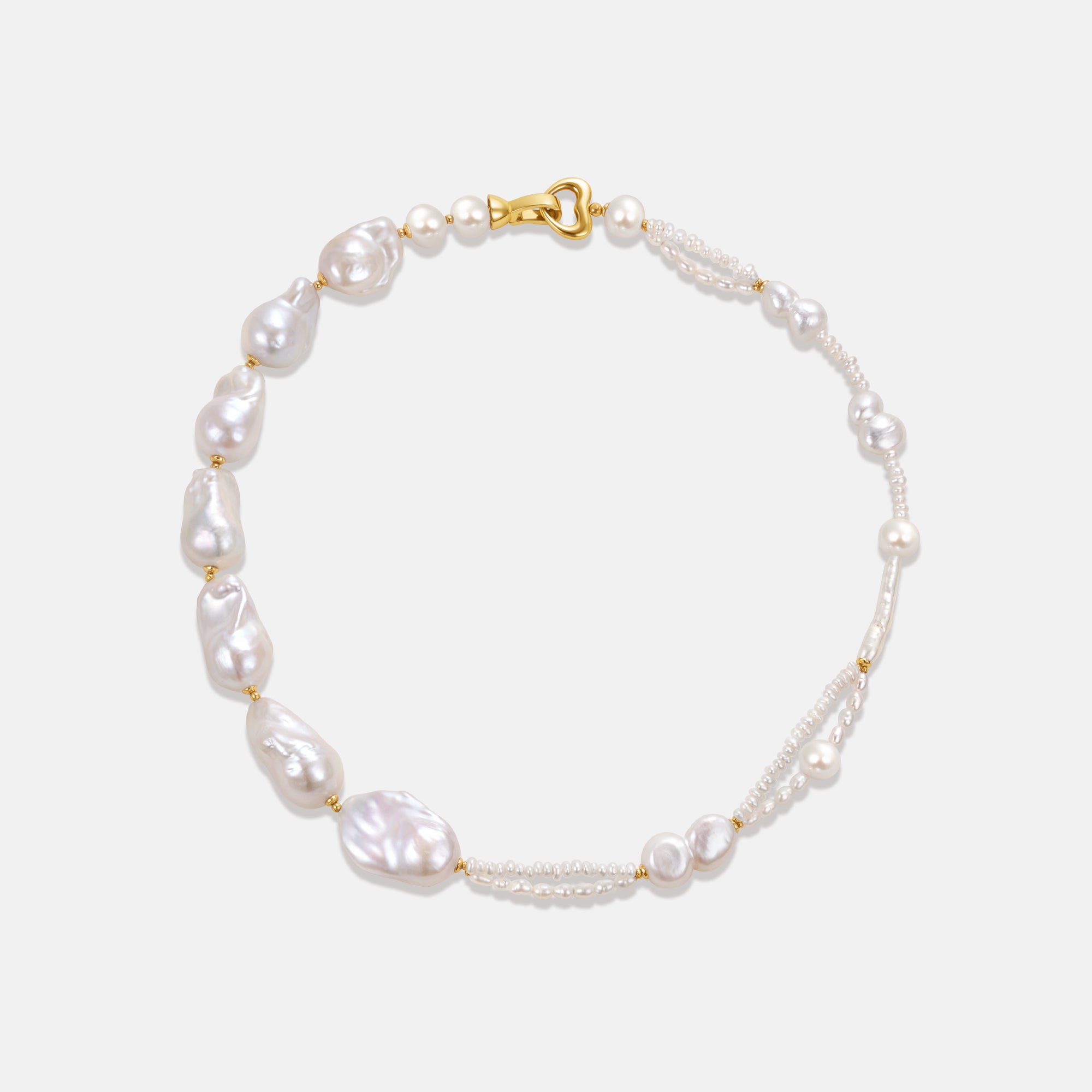 Sea Foam Baroque Pearl Necklace