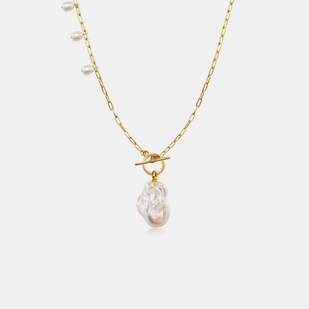 Breaking Dawn Baroque Pearl Necklace