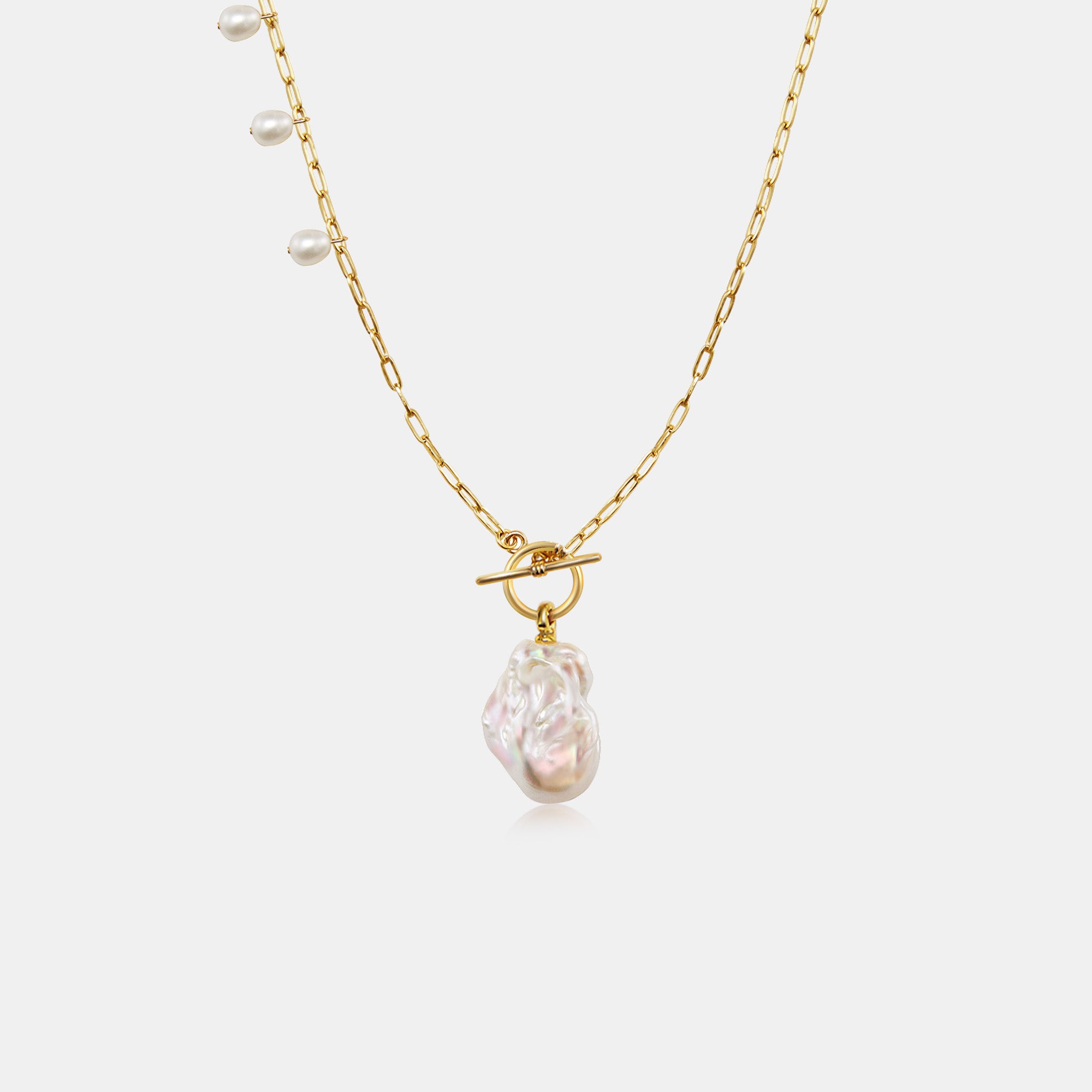 Breaking Dawn Baroque Pearl Necklace