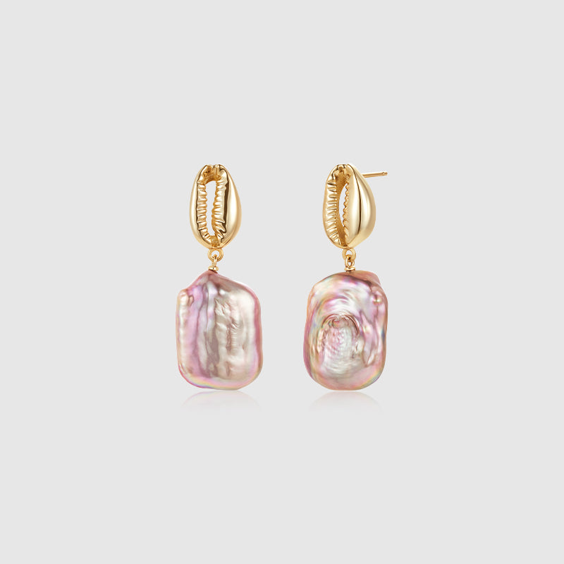 Sea Treasure Baroque Pearl Earrings