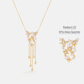 Celestial Star Fringe Necklace