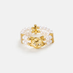 Cat Pearl Beaded Ring