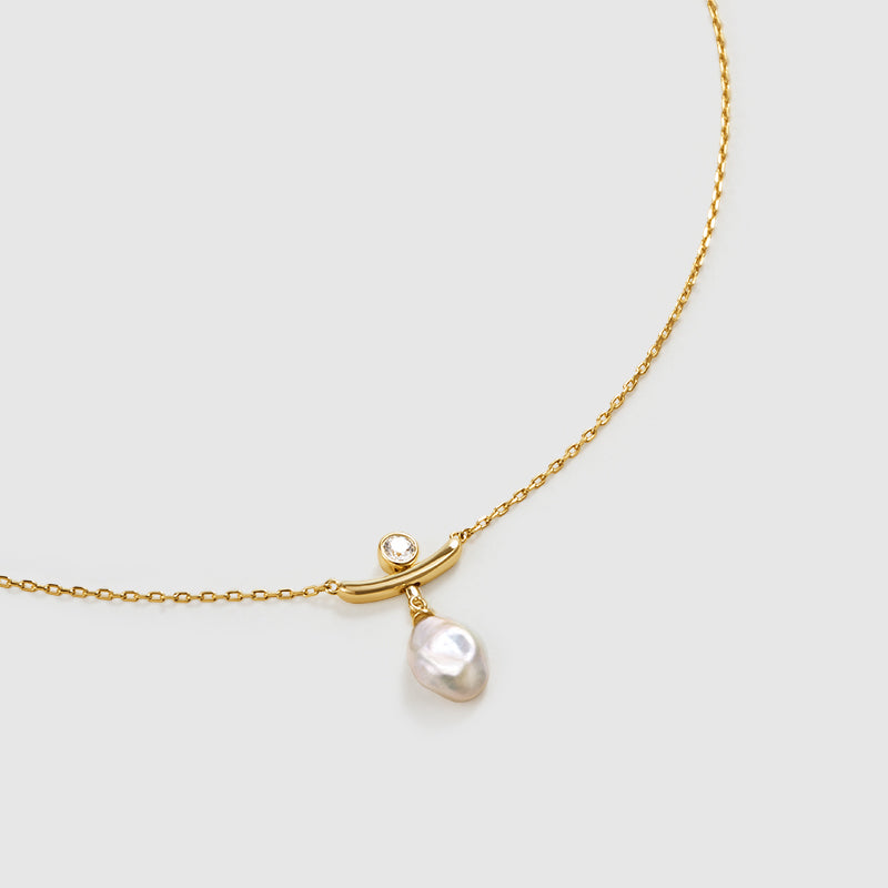 Floriography Pearl Drop Necklace