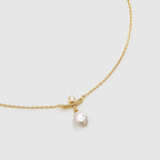 Floriography Pearl Drop Necklace