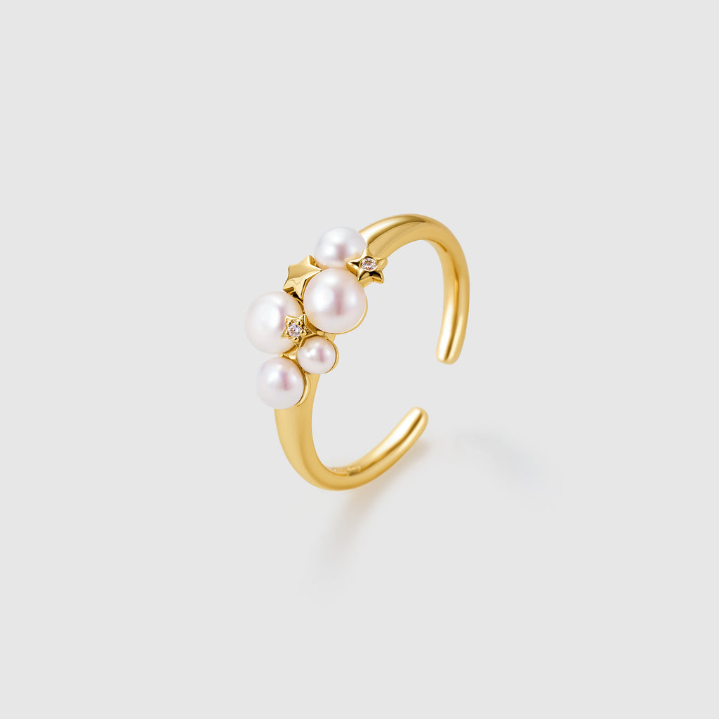 Starlight Pearl Bubble Ring