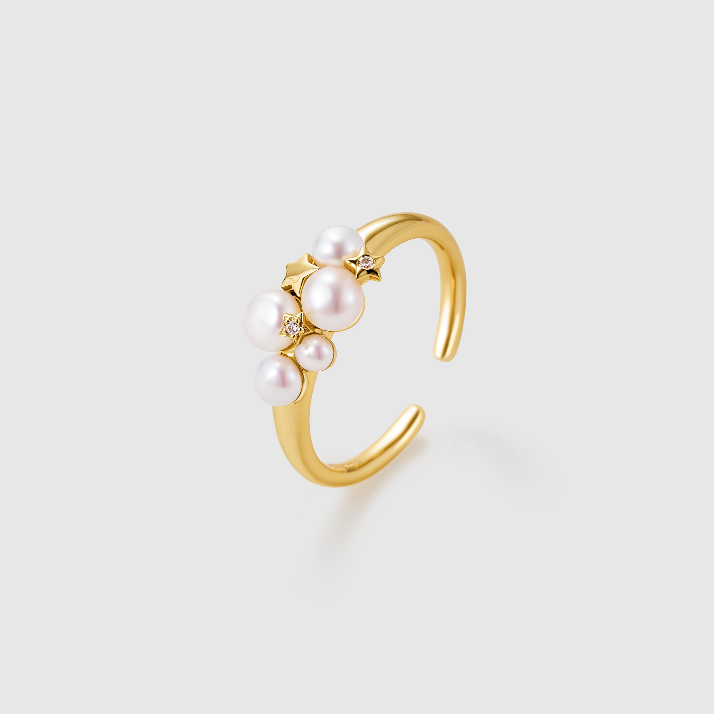Starlight Pearl Bubble Ring