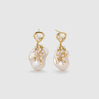 Drift Sand Baroque Pearl Earrings