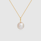 Button Pearl Necklace