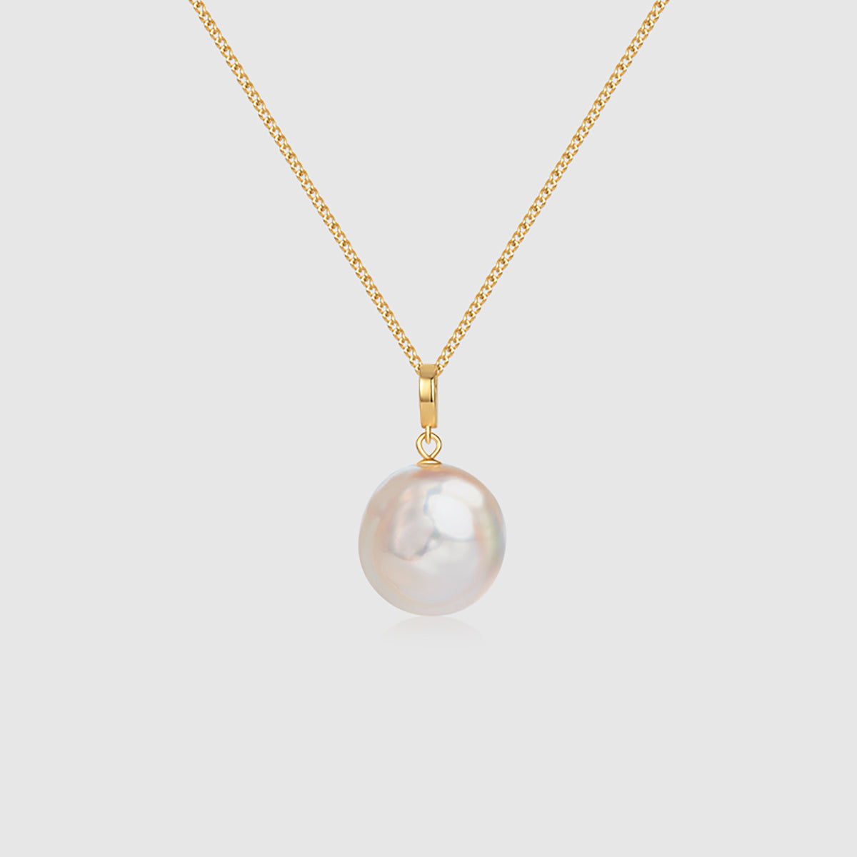 Button Pearl Necklace