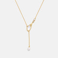 Champagne Moment Teardrop Pendant Necklace