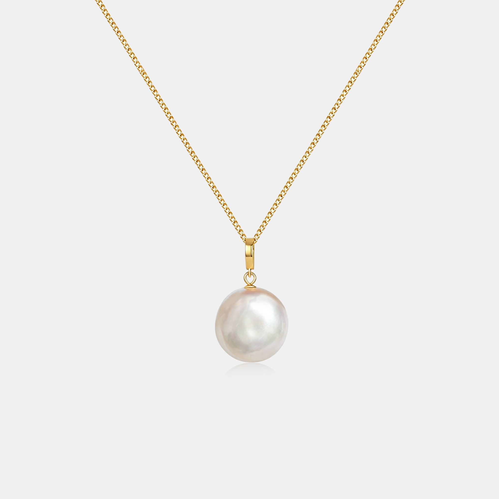 Button Pearl Necklace