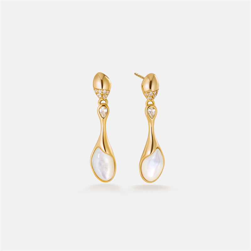 Champagne Moment Pearl Drop Earrings