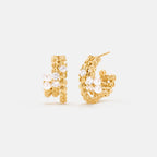 L’Essence Layered Pearl Hoop Earrings