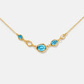 Blue Topaz Multi-Stone Necklace