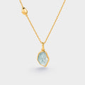 Raw Aquamarine Necklace
