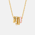 Pink Mother of Pearl Pendant Necklace