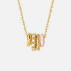 Pink Mother of Pearl Pendant Necklace