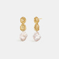 Desolate Realm Baroque Pearl   Earrings