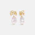 Champagne Moment Baroque Pearl Earrings