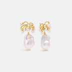 Champagne Moment Baroque Pearl Earrings