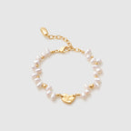 Lucky Heart Pearl Bracelet