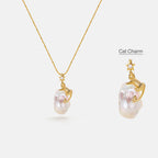 Cat Baroque Pearl Necklace